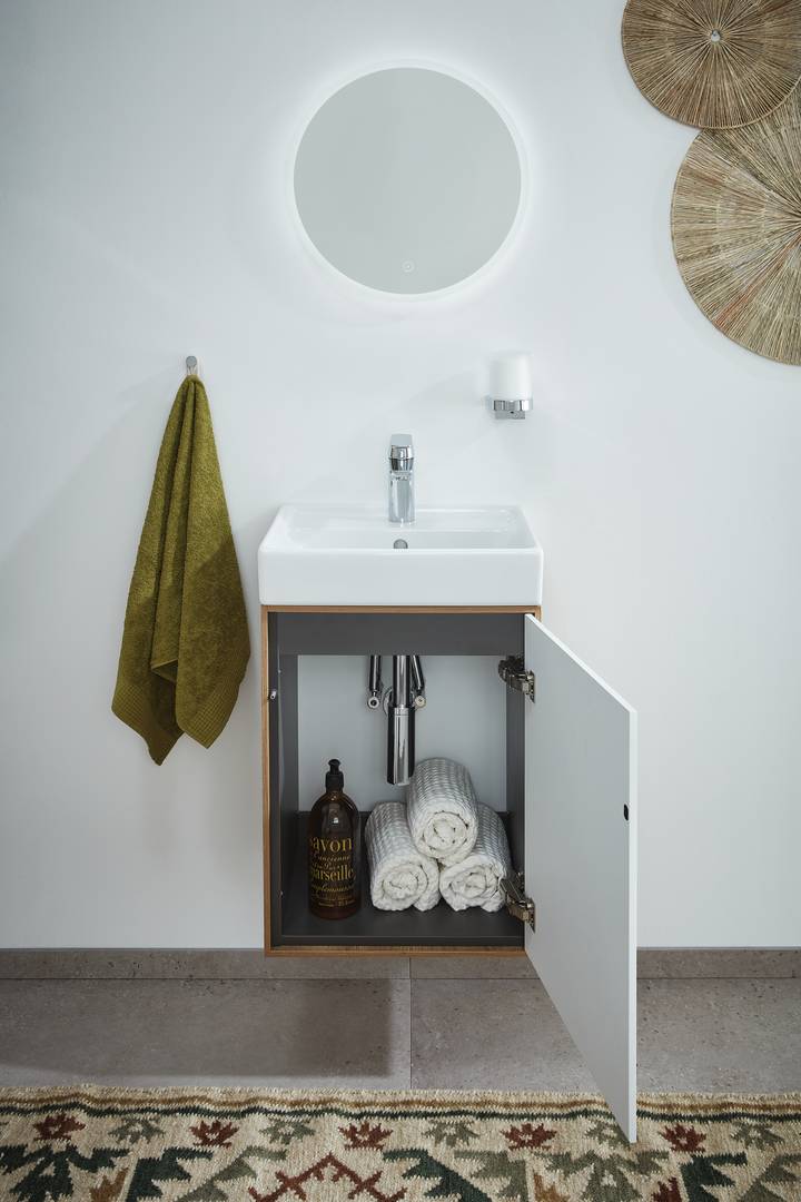 Scalido Gäste-WC Waschtisch-Unterschrank kompakt 41x56x32