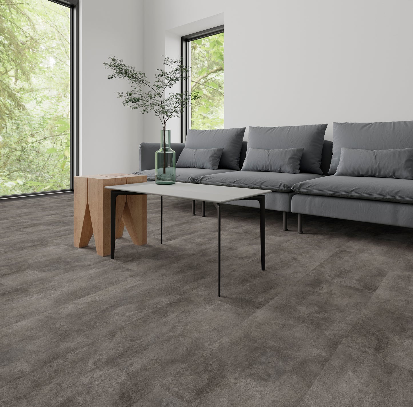 Klick-Vinyl SPC Fliesen 31x92cm Smart-Tile