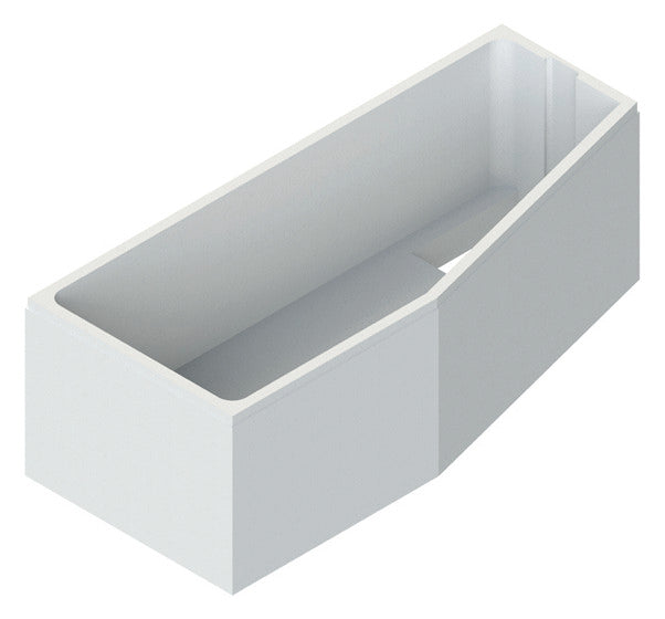 Wannenträger für 1001 Acryl-Badewannen 160x70x60cm - Raumsparbadewanne links