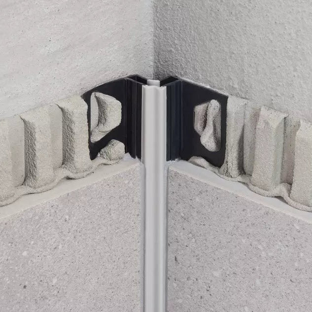 Angle end profile, shiny stainless steel 3m 