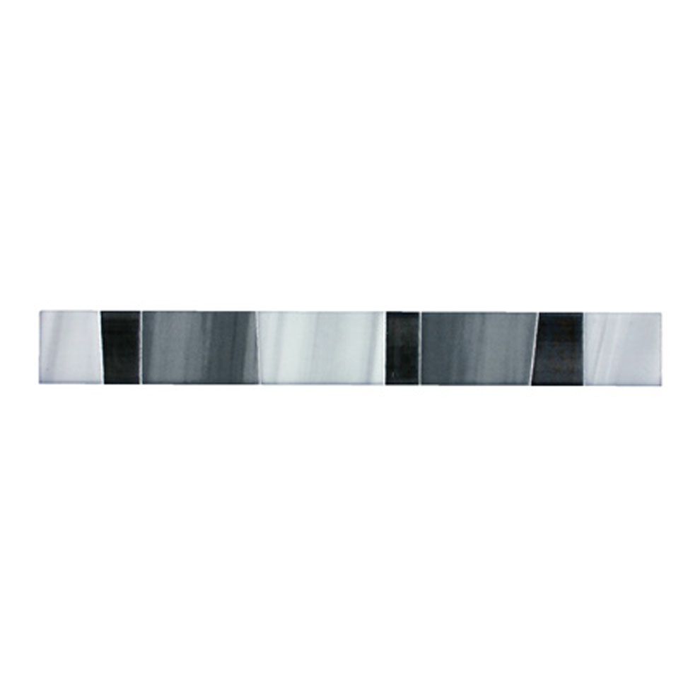 Bordüren Fliesen - Spatola nero 3,6x29,8cm