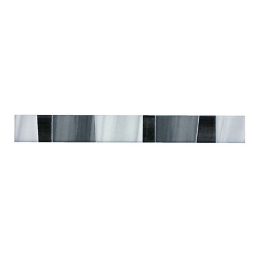 Bordüren Fliesen - Spatola nero 3,6x29,8cm