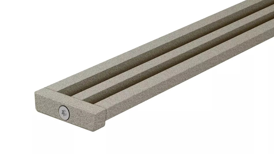 Schlüter-KERDI-LINE-VARIO WAVE - Kürzbares W-förmiges Entwässerungsprofil zur Verwendung mit einem Schlüter-KERDI-LINE-VARIO-H Ablauftopf