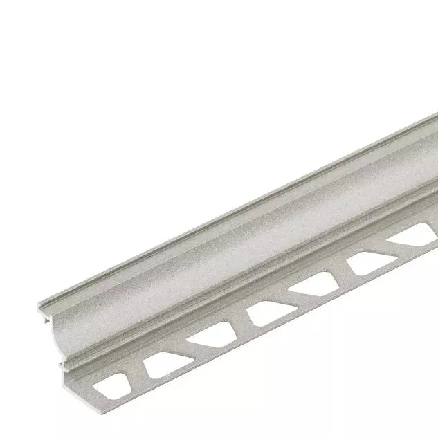Angle end profile, shiny stainless steel 3m 