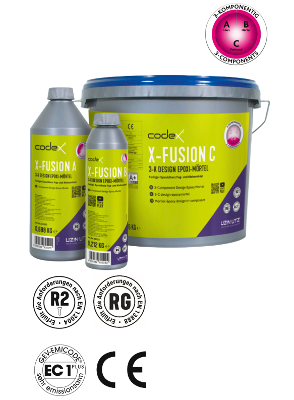 3K Epoxidharz Fugenmörtel "Codex X-Fusion" - Epoxi-Design Fuge 3,5Kg