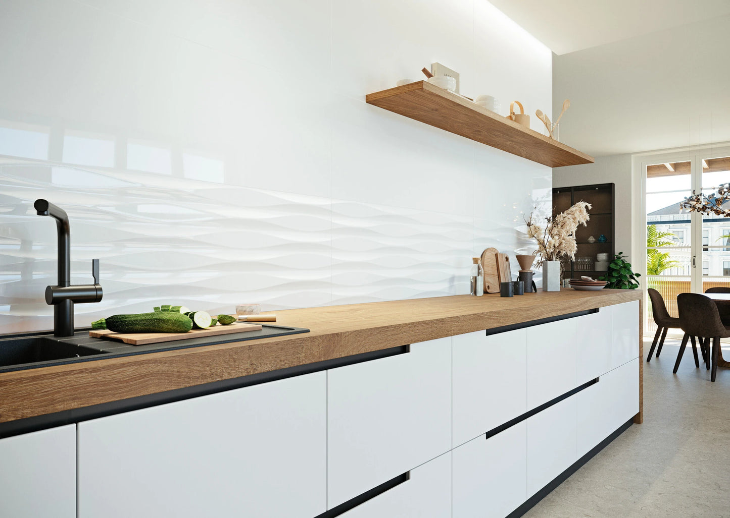 Steingut Wandfliese Grespania Flandes und Baviera 45x120cm - Lagerware