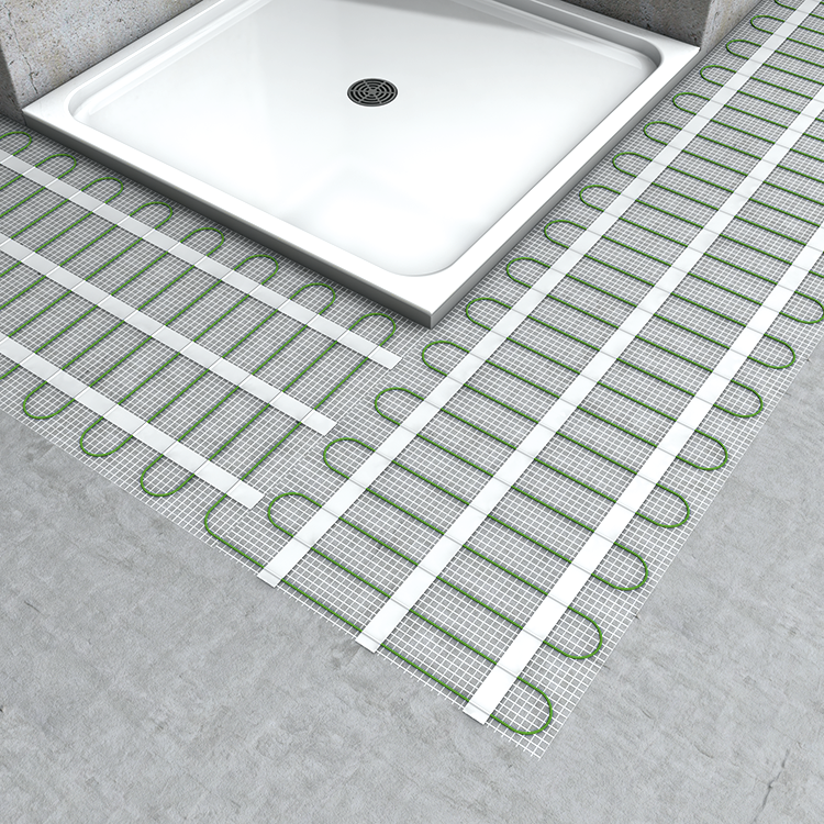 Elektrische Fußbodenheizung Blanke Elotop - Selbstklebend und im Komplett-Set