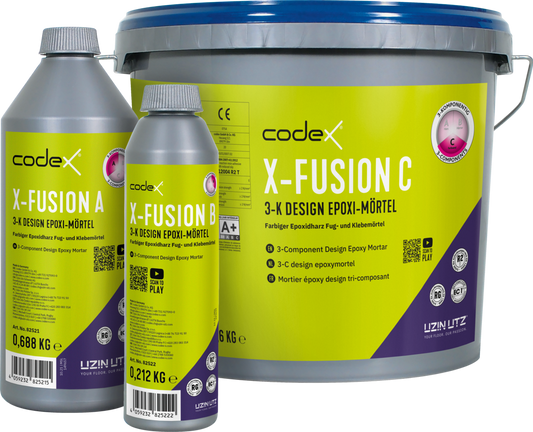 3K Epoxidharz Fugenmörtel "Codex X-Fusion" - Epoxi-Design Fuge 3,5Kg