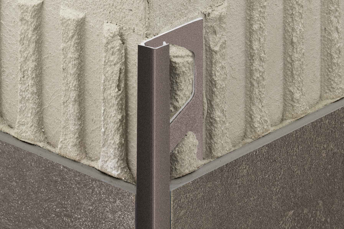 Aussen-und Innenecken Quadrat Profil Quadec Aluminium beschichtet