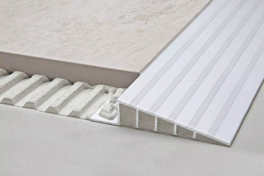 Angle end profile, shiny stainless steel 3m 