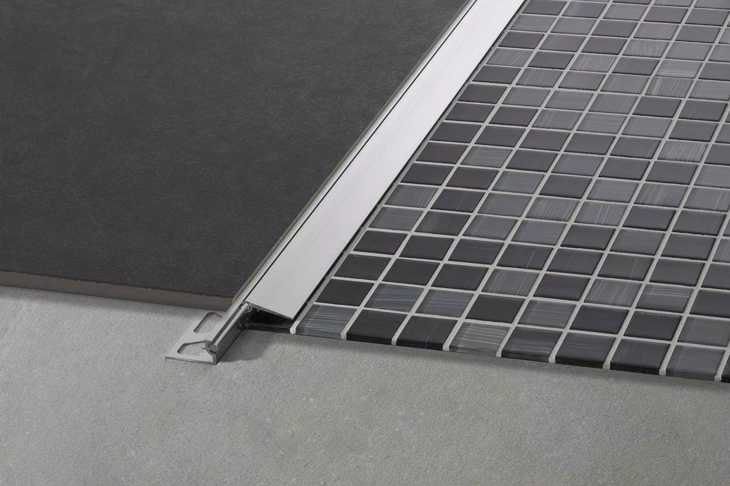 Angle end profile, shiny stainless steel 3m 
