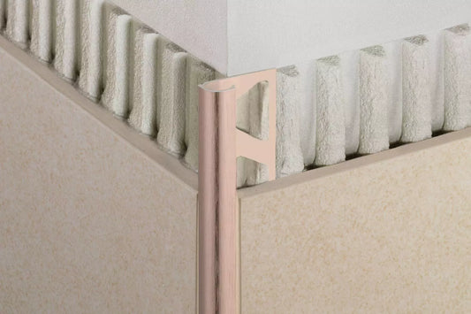 Angle end profile, shiny stainless steel 3m 