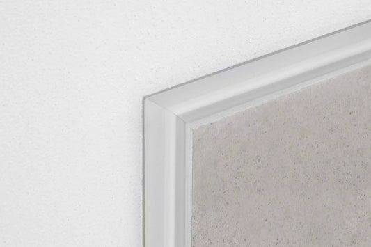 Angle end profile, shiny stainless steel 3m 