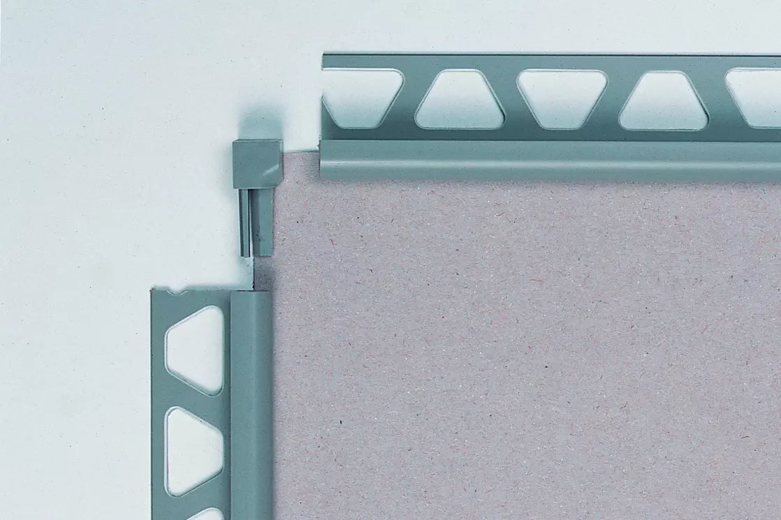 Angle end profile, shiny stainless steel 3m 