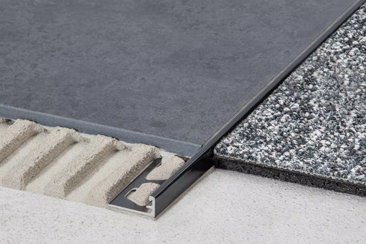 Schlüter-Schiene TS Profile - dekorative Abschlussprofile mit verschiedener Struckturierung und Textur