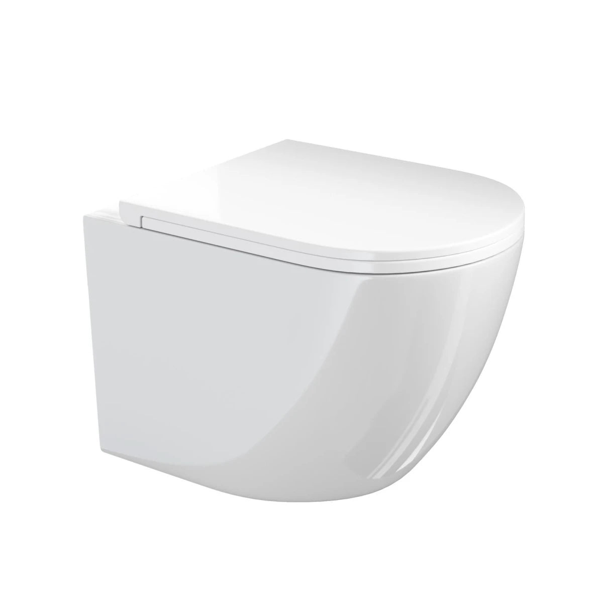 Hänge-WC komplett-Set spülrandlos inklusive Sitz – Tornadospülung | Softclose & Quickrelease